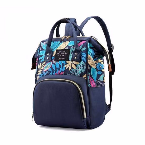 2023 Custom Canvas Mummy Maternity Nappy Baby Diaper Bag